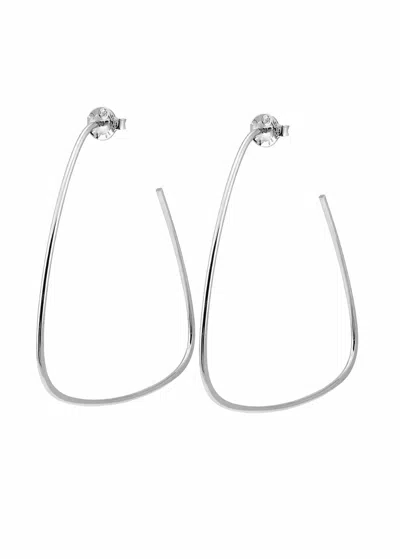 Sheila Fajl Women's Avery Hoops In Brushed Silver In Multi