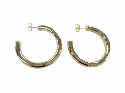 Sheila Fajl Women's Chantal Hoop Earrings In Shiny Champagne In Multi