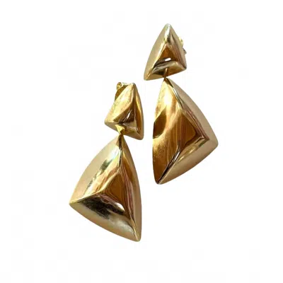 Sheila Fajl Women's Double Angles Earrings In Gold