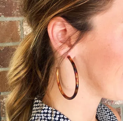 Sheila Fajl Women's Everyone's Favorite Burnished Large Hoops In Burnished Gold In Brown