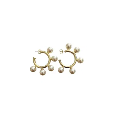 Sheila Fajl Women's Gio Hoops In Brushed Gold