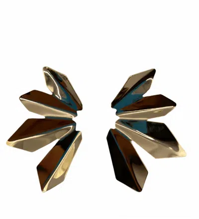 Sheila Fajl Women's Many Moon Studs Earrings In Shiny Gold In Multi