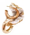 Sheila Fajl Women's Small Chantal Hoop Earrings In Shiny Champagne In Multi