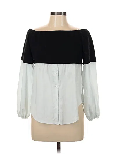 Pre-owned Shein 3/4 Sleeve Blouse In Black