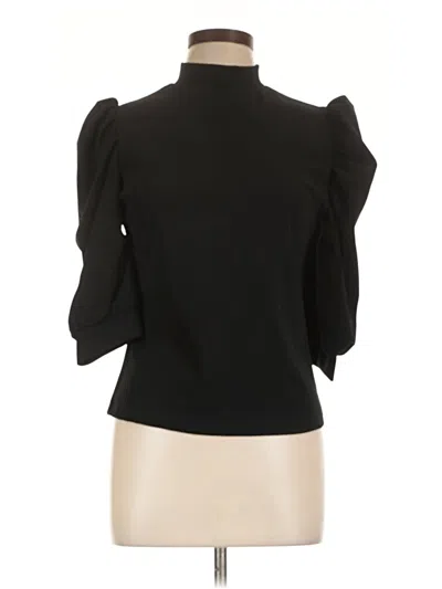 Pre-owned Shein 3/4 Sleeve Blouse In Black