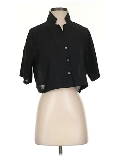 Pre-owned Shein 3/4 Sleeve Blouse In Black