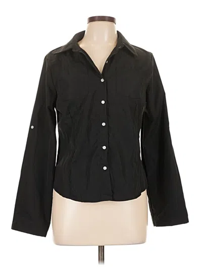 Pre-owned Shein 3/4 Sleeve Blouse In Black