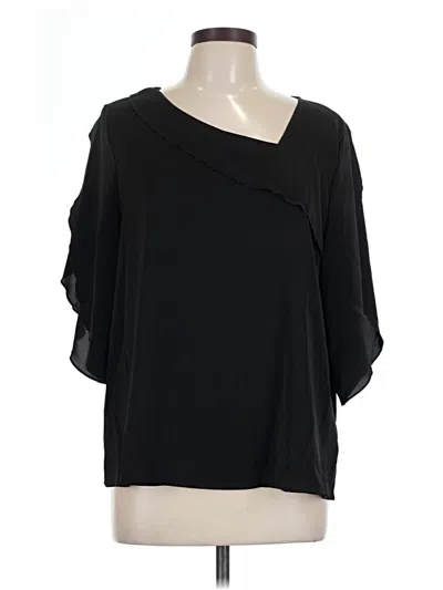 Pre-owned Shein 3/4 Sleeve Blouse In Black
