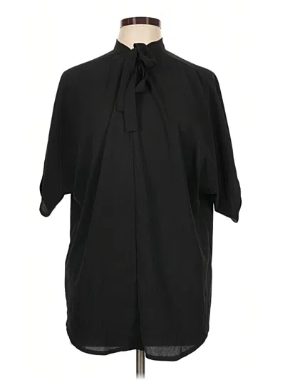 Pre-owned Shein 3/4 Sleeve Blouse In Black