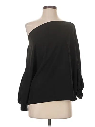Pre-owned Shein 3/4 Sleeve Blouse In Black