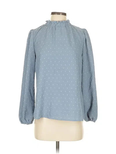 Pre-owned Shein 3/4 Sleeve Blouse In Blue