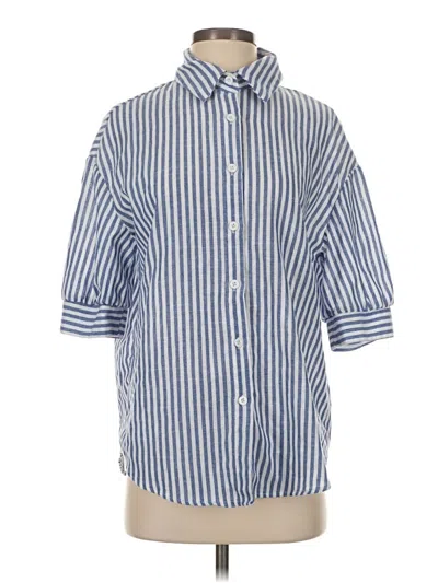 Pre-owned Shein 3/4 Sleeve Blouse In Blue
