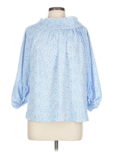 Pre-owned Shein 3/4 Sleeve Blouse In Blue