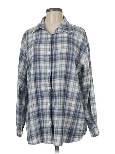 Pre-owned Shein 3/4 Sleeve Blouse In Blue