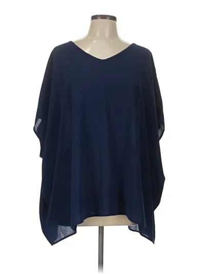 Pre-owned Shein 3/4 Sleeve Blouse In Blue
