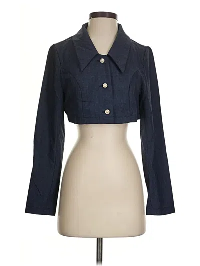 Pre-owned Shein 3/4 Sleeve Blouse In Blue