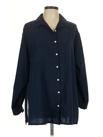 Pre-owned Shein 3/4 Sleeve Blouse In Blue