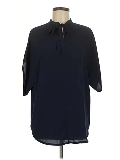 Pre-owned Shein 3/4 Sleeve Blouse In Blue