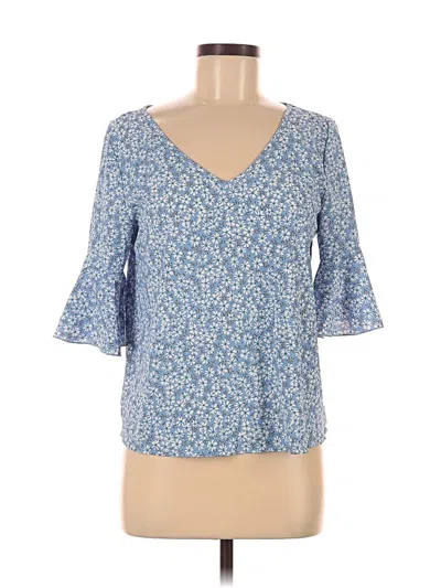 Pre-owned Shein 3/4 Sleeve Blouse In Blue