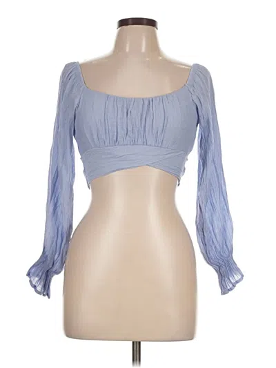 Pre-owned Shein 3/4 Sleeve Blouse In Blue