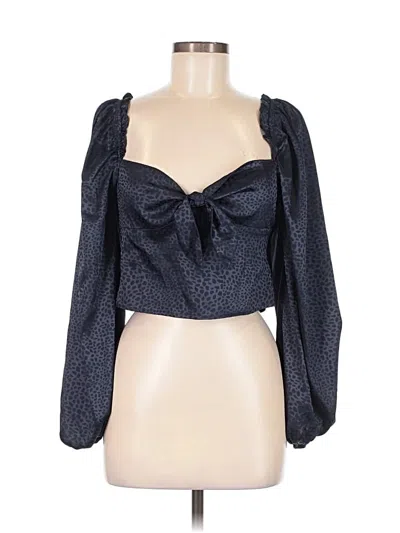 Pre-owned Shein 3/4 Sleeve Blouse In Blue