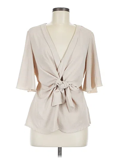 Pre-owned Shein 3/4 Sleeve Blouse In Brown