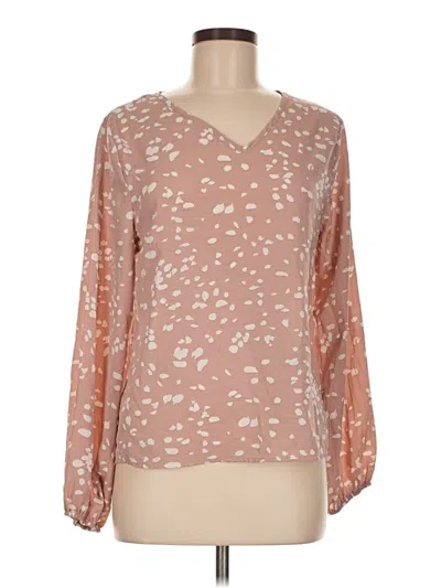 Pre-owned Shein 3/4 Sleeve Blouse In Brown