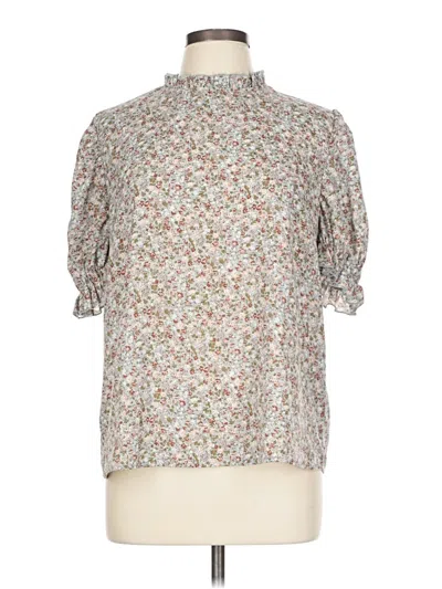 Pre-owned Shein 3/4 Sleeve Blouse In Gray