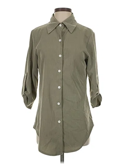Pre-owned Shein 3/4 Sleeve Blouse In Green