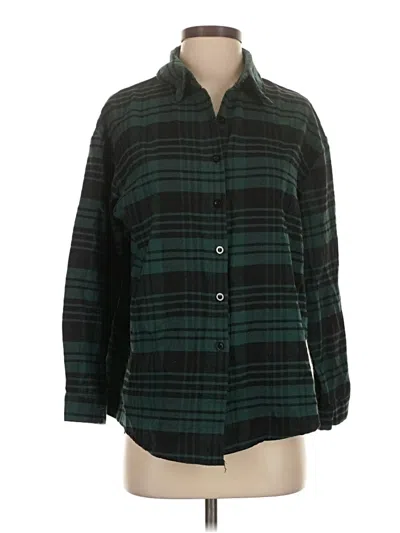 Pre-owned Shein 3/4 Sleeve Blouse In Green