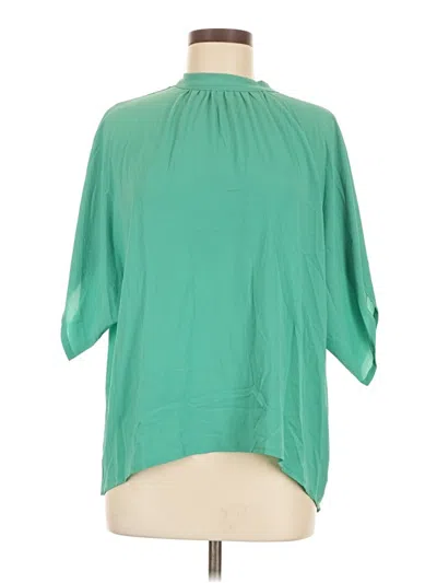Pre-owned Shein 3/4 Sleeve Blouse In Green