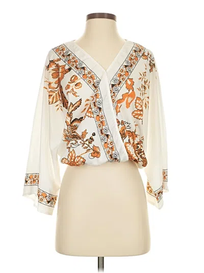 Pre-owned Shein 3/4 Sleeve Blouse In Ivory