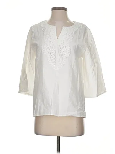 Pre-owned Shein 3/4 Sleeve Blouse In Ivory