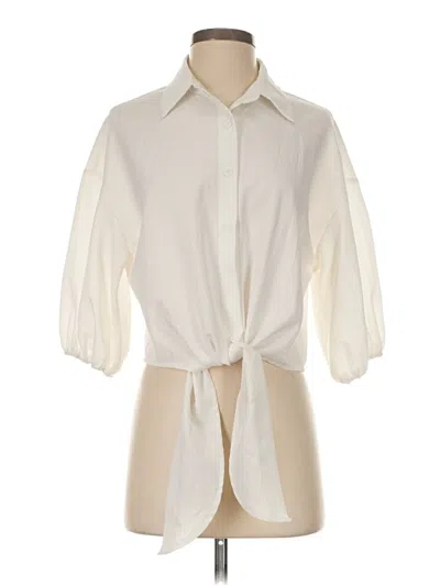 Pre-owned Shein 3/4 Sleeve Blouse In Ivory