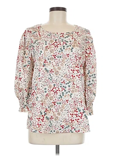 Pre-owned Shein 3/4 Sleeve Blouse In Ivory