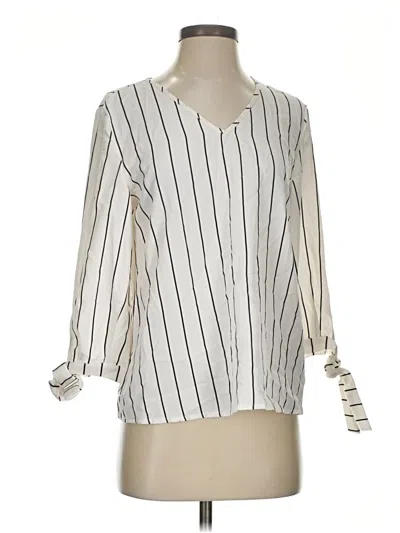 Pre-owned Shein 3/4 Sleeve Blouse In Ivory