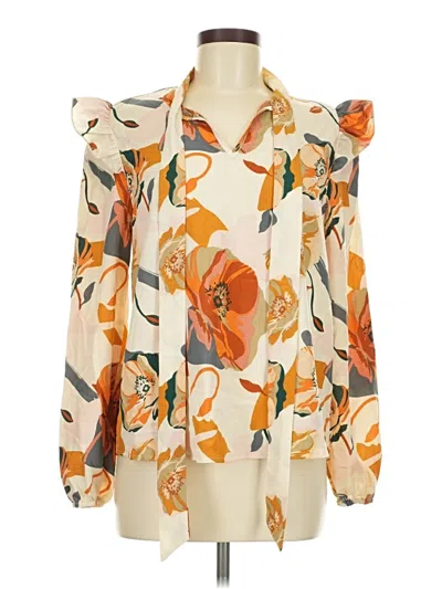 Pre-owned Shein 3/4 Sleeve Blouse In Ivory