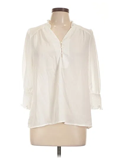 Pre-owned Shein 3/4 Sleeve Blouse In Ivory