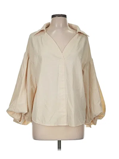 Pre-owned Shein 3/4 Sleeve Blouse In Ivory