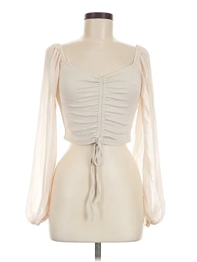 Pre-owned Shein 3/4 Sleeve Blouse In Ivory