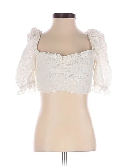 Pre-owned Shein 3/4 Sleeve Blouse In Ivory