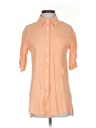 Pre-owned Shein 3/4 Sleeve Blouse In Orange