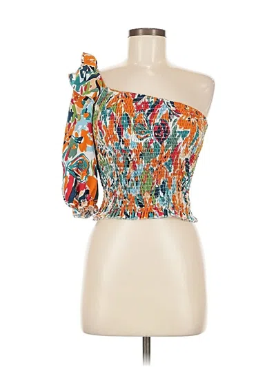 Pre-owned Shein 3/4 Sleeve Blouse In Orange