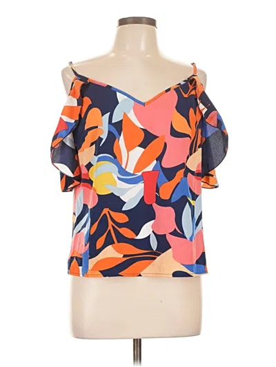 Pre-owned Shein 3/4 Sleeve Blouse In Orange