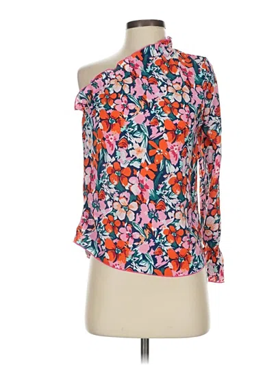 Shein 3/4 Sleeve Blouse In Orange