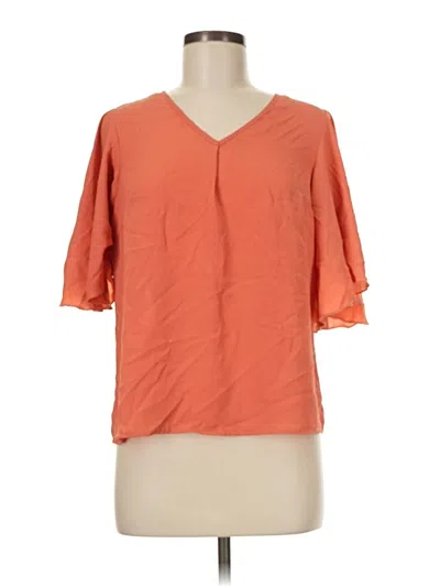 Pre-owned Shein 3/4 Sleeve Blouse In Orange