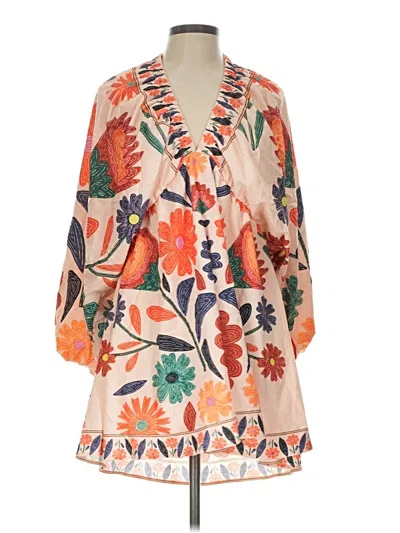 Pre-owned Shein 3/4 Sleeve Blouse In Orange