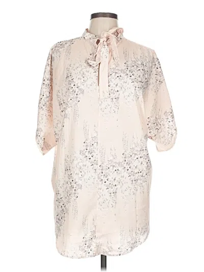 Pre-owned Shein 3/4 Sleeve Blouse In Pink