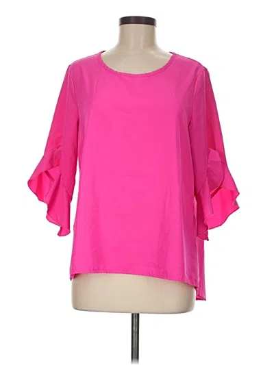 Pre-owned Shein 3/4 Sleeve Blouse In Pink