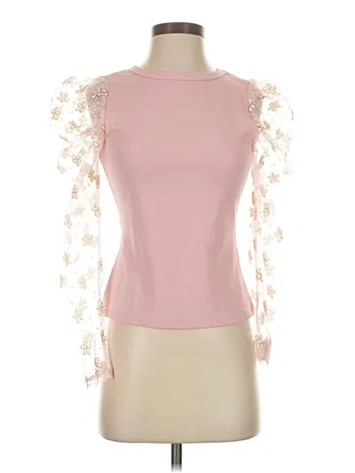 Pre-owned Shein 3/4 Sleeve Blouse In Pink